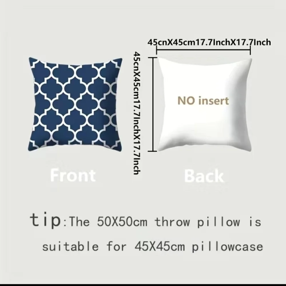 New Blue home decor accent pillow case